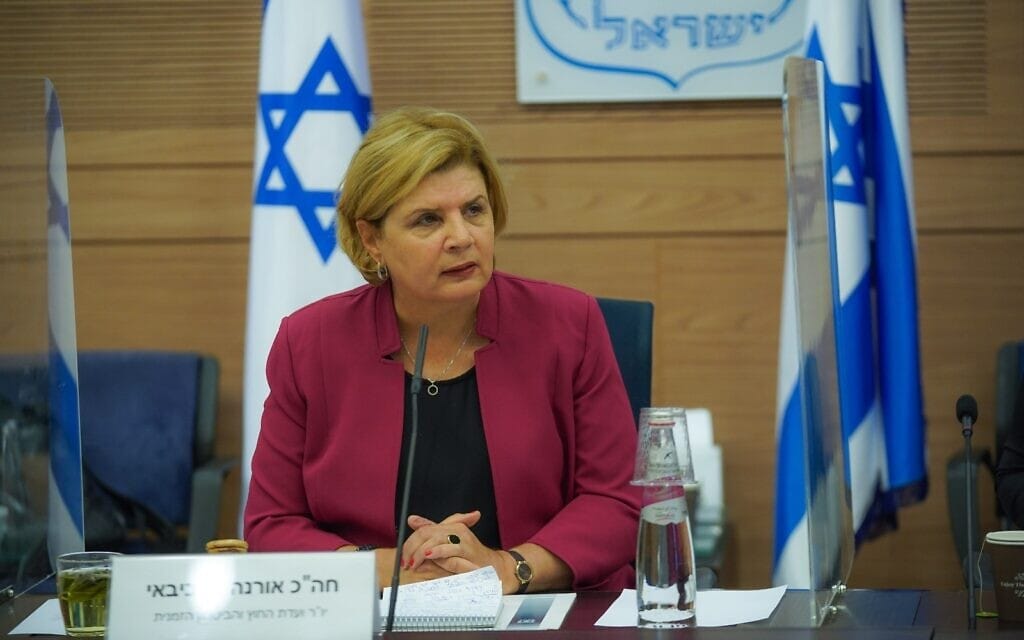יו״ר ועדת החוץ והביטחון הזמנית אורנה ברביבאי, 3 במאי 2021 (צילום: דוברות הכנסת – נועם מושקוביץ) יו״ר ועדת החוץ והביטחון הזמנית אורנה ברביבאי, 3 במאי 2021 (צילום: דוברות הכנסת – נועם מושקוביץ)
