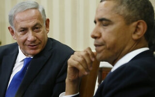 ברק אובמה ושבנימין נתניהו בבית הלבן, 2013 (צילום: AP Photo/Charles Dharapak) ברק אובמה ושבנימין נתניהו בבית הלבן, 2013 (צילום: AP Photo/Charles Dharapak)
