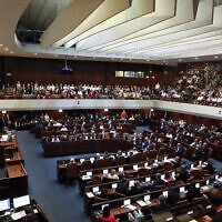 ישיבת השבעת הממשלה ה-36 במליאת הכנסת, 13 ביוני 2021 (צילום: אוליבייה פיטוסי/פלאש90)