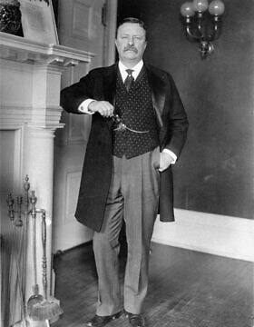 הנשיא טדי רוזוולט בבית הלבן, 1908 (צילום: AP Photo)