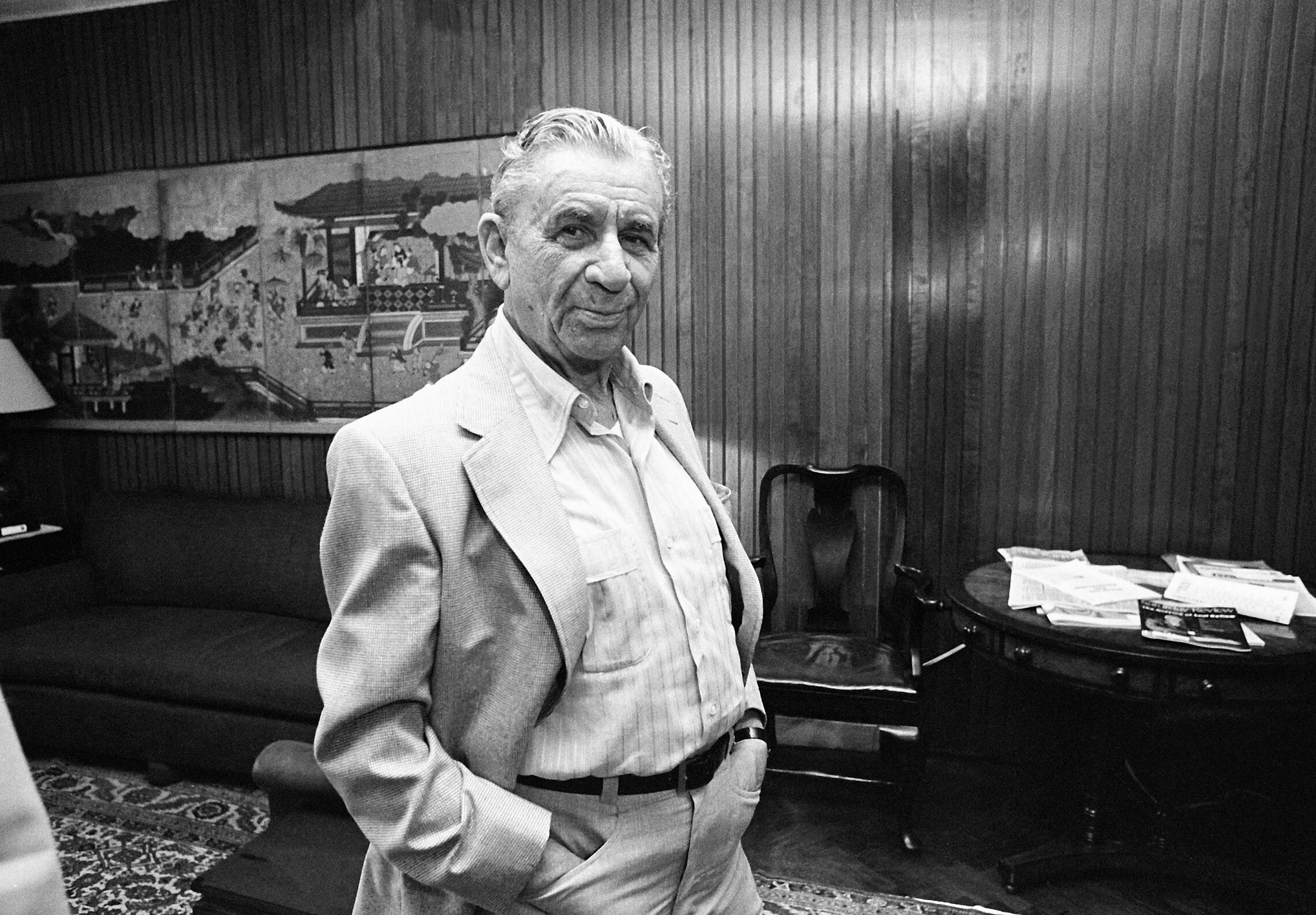 מאיר לנסקי ב-1982 (צילום: AP Photo/Kathy Willens)