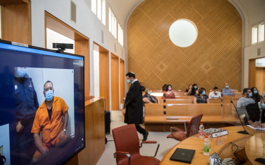 בית המשפט העליון דן בערעור של רומן זדורוב באמצעות היוועדות חזותית, 2 בנובמבר 2020 (צילום: יונתן זינדל/פלאש90)