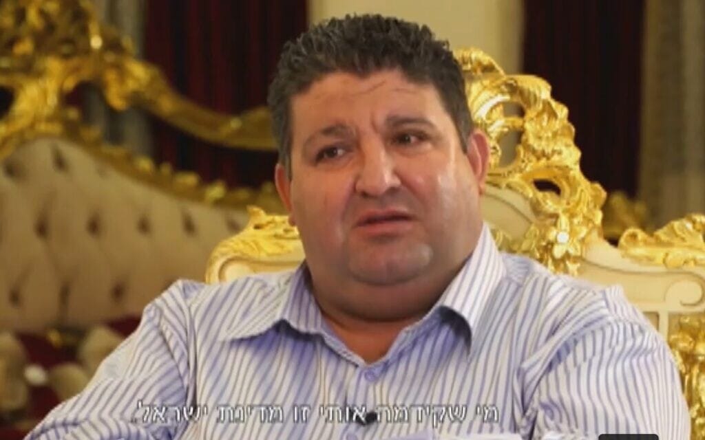 יעקב אבו אל-קיעאן, צילום מסך מכתבה של חיים אתגר בערוץ 12