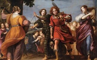 נצחון דוד, ציור של מתאו רוסלי, המאה ה-17 נצחון דוד, ציור של מתאו רוסלי, המאה ה-17