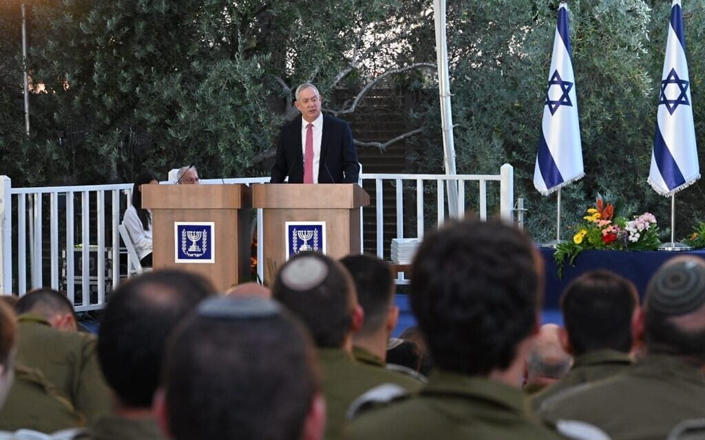 שר הביטחון בני גנץ בטקס יחידות מילואים מצטיינות, 06 ביולי 2021 (צילום: אריאל חרמוני / משרד הביטחון) שר הביטחון בני גנץ בטקס יחידות מילואים מצטיינות, 06 ביולי 2021 (צילום: אריאל חרמוני / משרד הביטחון)