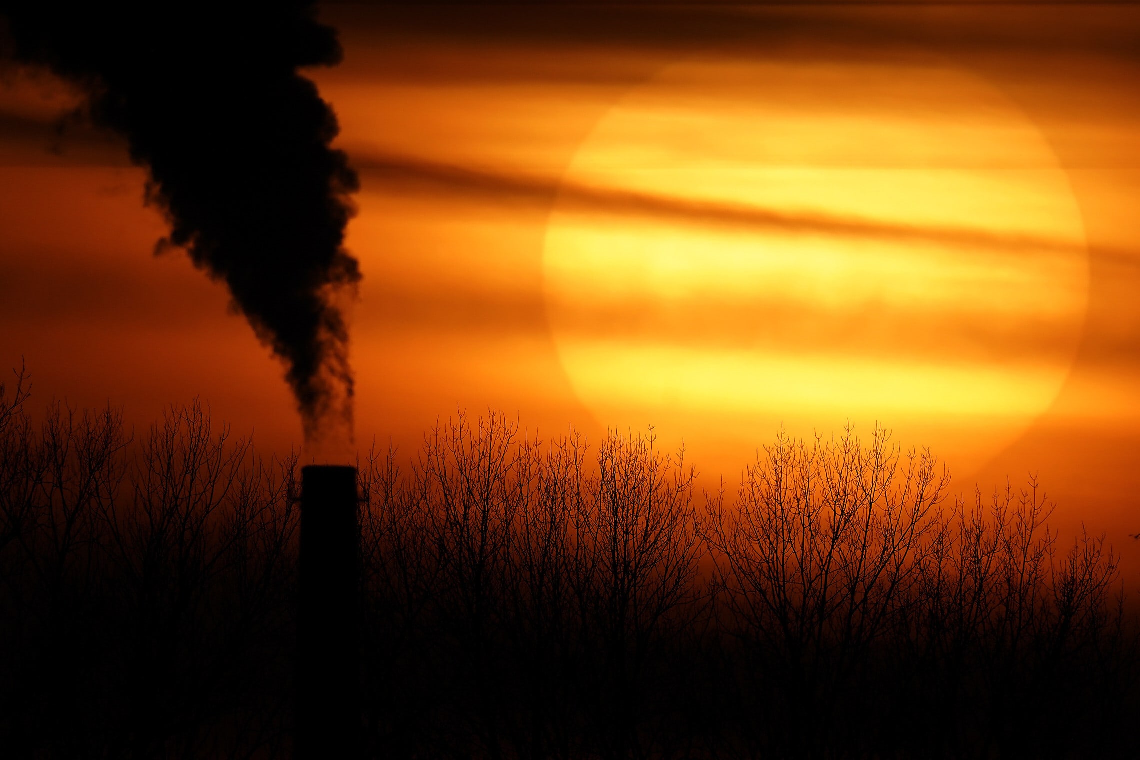 תחנת כוח מבוססת פחם באינדיפנדנס, מיזורי, ארה&quot;ב, פברואר 2021 (צילום: AP Photo/Charlie Riedel)