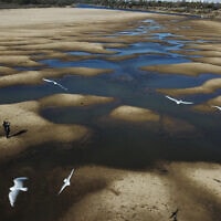 חלקים מנהר פרנה בארגנטינה שהתייבשו לחלוטין בעקבות משבר האקלים, 29 ביולי 2021 (צילום: AP Photo/Victor Caivano)
