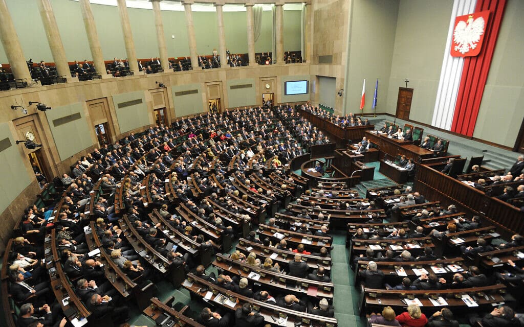 הפרלמנט של פולין, 16 בנובמבר 2012 (צילום: Alik Keplicz, AP)