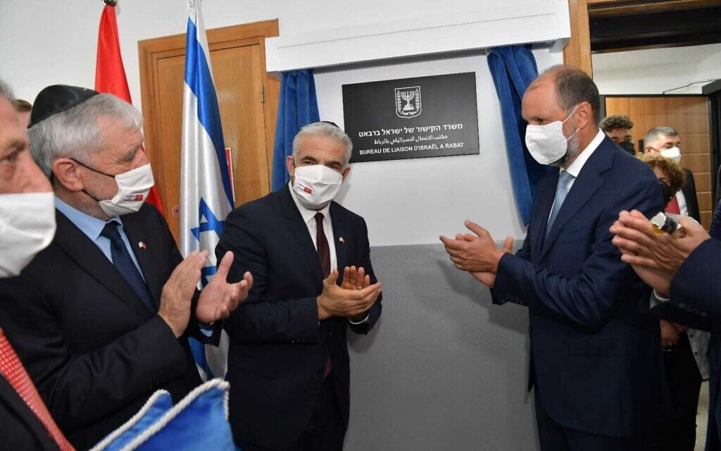 שר החוץ יאיר לפיד חונך את נציגות ישראל במרוקו, 12 באוגוסט 2021 (צילום: Shlomi Amsalem GPO) שר החוץ יאיר לפיד חונך את נציגות ישראל במרוקו, 12 באוגוסט 2021 (צילום: Shlomi Amsalem GPO)