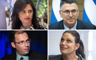 גדעון סער, אפרת רייטן, שמחה רוטמן ואיילת שקד (צילום: פלאש90) גדעון סער, אפרת רייטן, שמחה רוטמן ואיילת שקד (צילום: פלאש90)