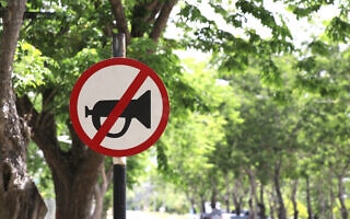 תמרור אזהרה על איסור לצפור. אילוסטרציה (צילום: iStock) תמרור אזהרה על איסור לצפור. אילוסטרציה (צילום: iStock)