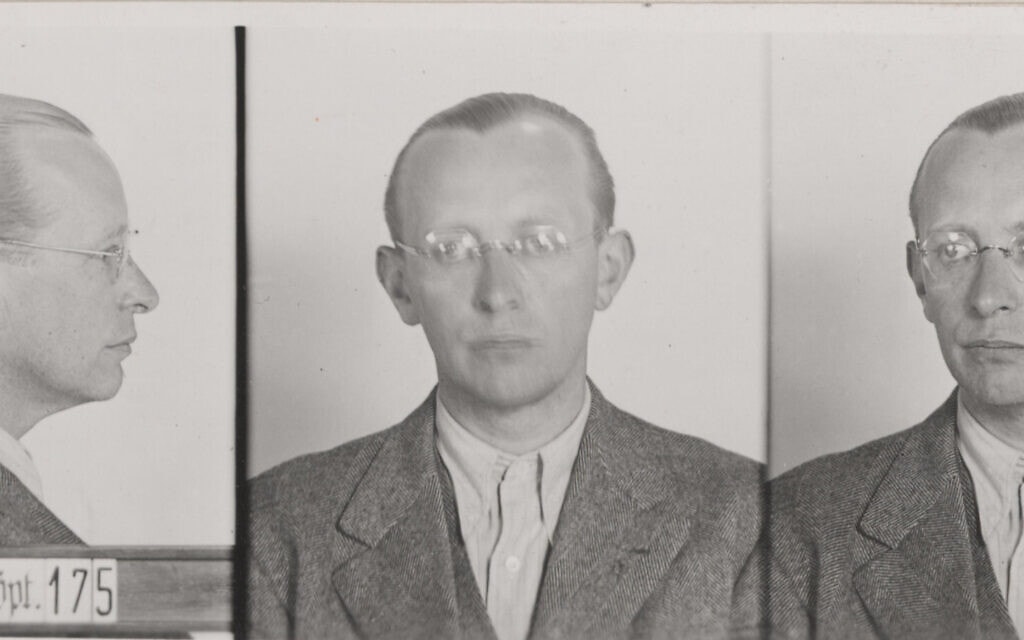 צילומי גסטאפו של ארוויד הרנק אחרי מעצרו, 1941 (צילום: Bundesarchiv, R 58/03191-175)