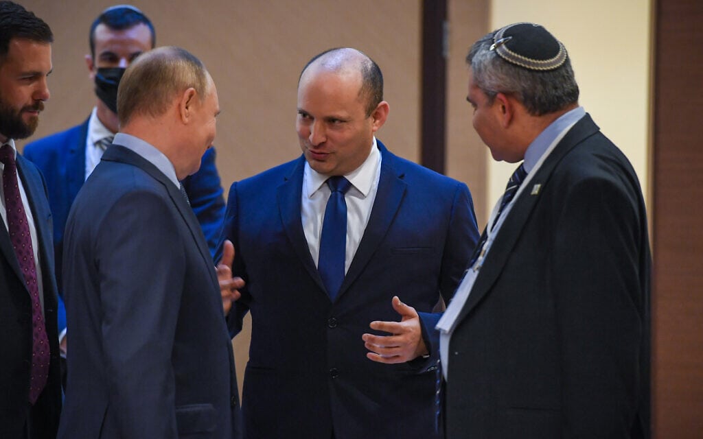 ראש הממשלה נפתלי בנט נפגש עם נשיא רוסיה ולדימיר פוטין בסוצ'י, רוסיה, 22.10.2021
Photo by Kobi Gideon / GPO (צילום: קובי גדעון /לע"מ) ראש הממשלה נפתלי בנט נפגש עם נשיא רוסיה ולדימיר פוטין בסוצ'י, רוסיה, 22.10.2021
Photo by Kobi Gideon / GPO (צילום: קובי גדעון /לע"מ)