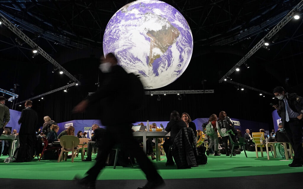 ועידת האקלים של האו"ם בגלזגו, 3 בנובמבר 2021 (צילום: AP Photo/Alberto Pezzali)