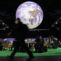 ועידת האקלים של האו"ם בגלזגו, 3 בנובמבר 2021 (צילום: AP Photo/Alberto Pezzali)