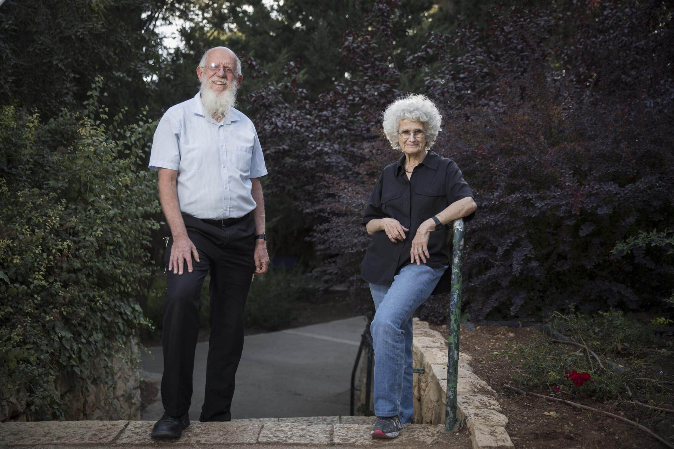 הרב יעקב מדן ופרופ&#039; רות גביזון ב-2016 (צילום: הדס פרוש/פלאש90)