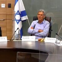 דיון בוועדת חוץ וביטחון בנושא איכוני שב"כ, צילום מסך מאתר הכנסת