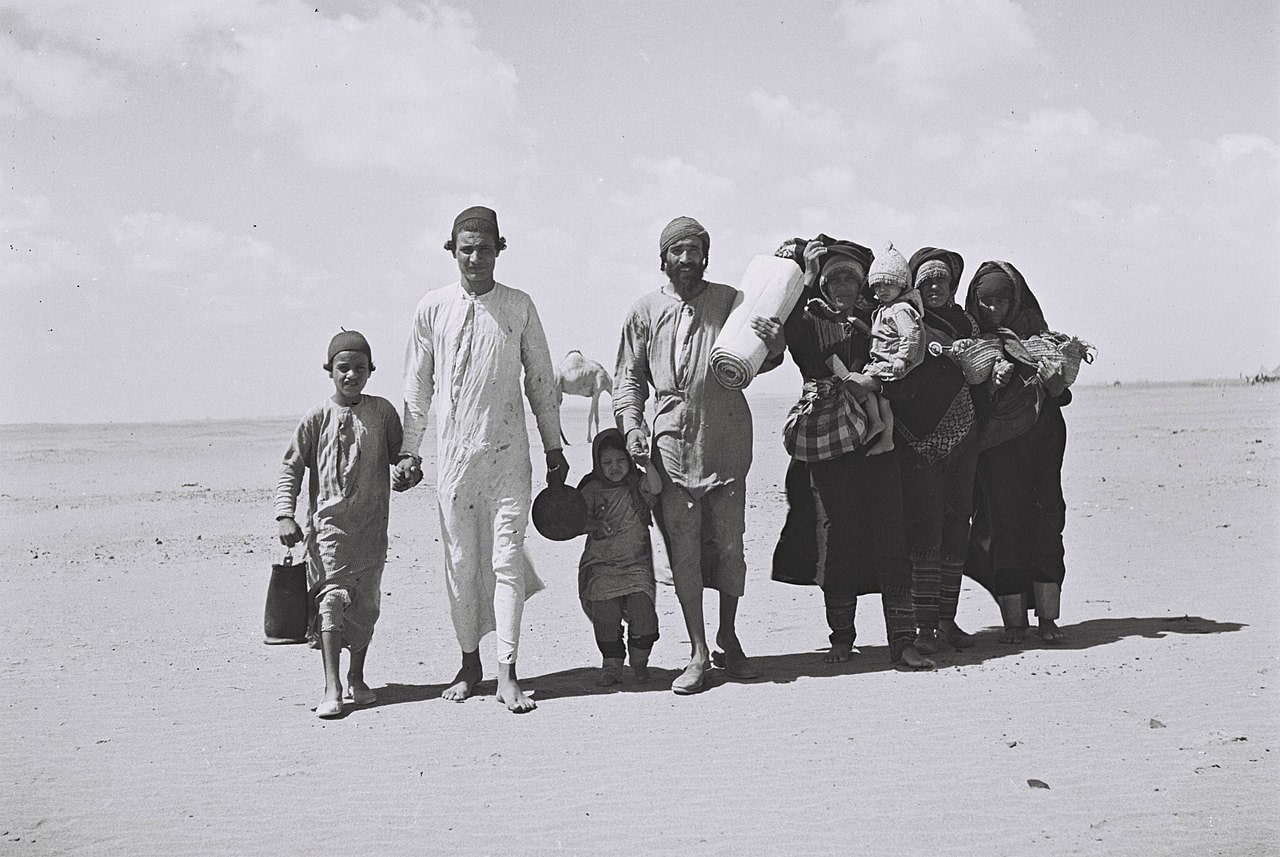 יהודים תימנים ליד עדן, בדרכם לישראל (צילום: רשות הכלל)