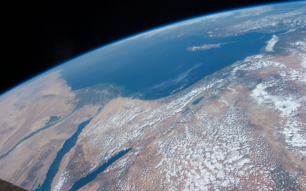 מזרח אגן הים התיכון וים סוף (צילום: נאסא, ויקיפדיה)
