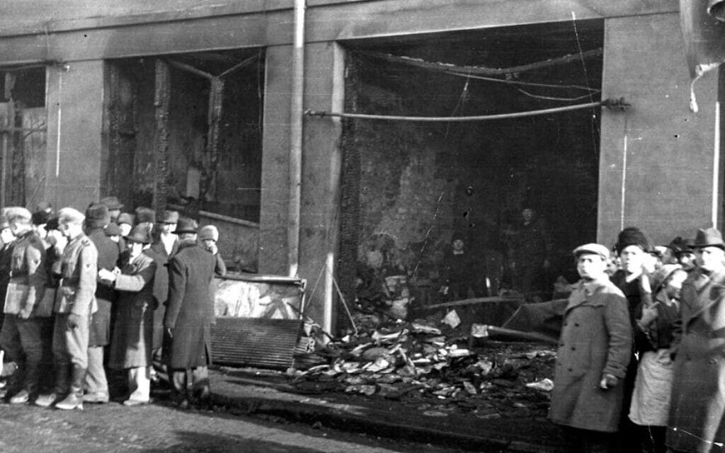 הפוגרום בבוקרשט ב-23 בינואר, 1941, שיזם משמר הברזל הרומני (צילום: רשות הציבור)