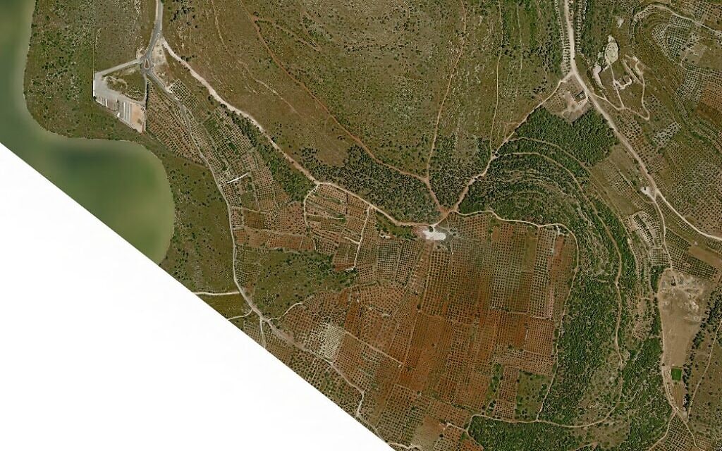 צילום אווירי של שטחים חקלאיים ליד סח&#039;נין (צילום: עיריית סחנין)
