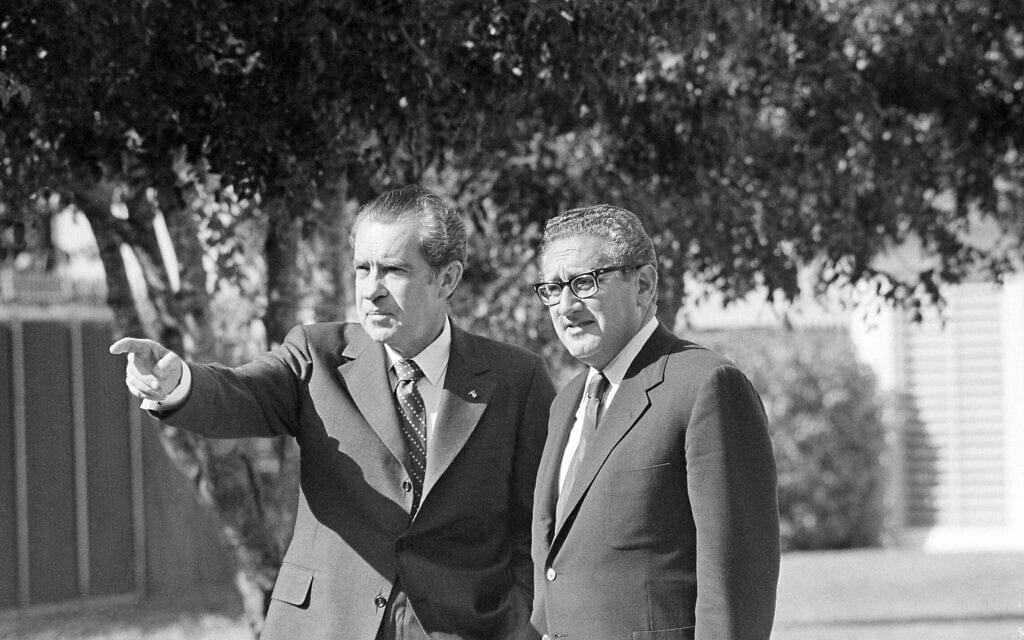 ריצ'רד ניקסון והנרי קיסינג'ר, 1972 (צילום: AP Photo/Bob Schutz)