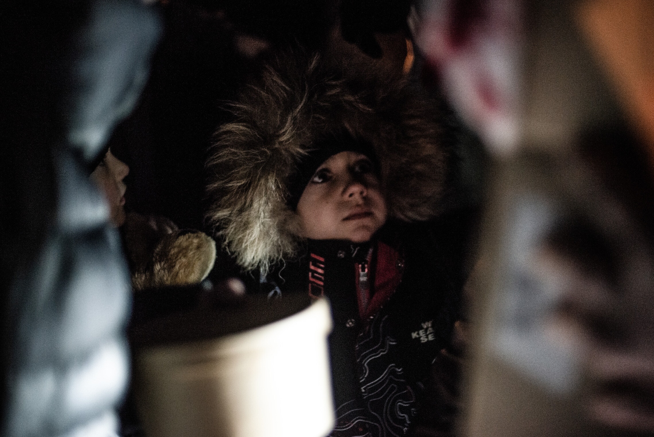 ילד אוקראיני במעבר הגבול מדיקה. מרץ 2022 (צילום: גילעד שדה)