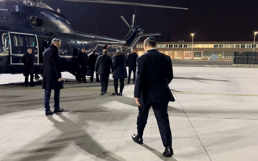 ראש הממשלה נפתלי בנט בדרך לברלין, 5 במרץ 2022