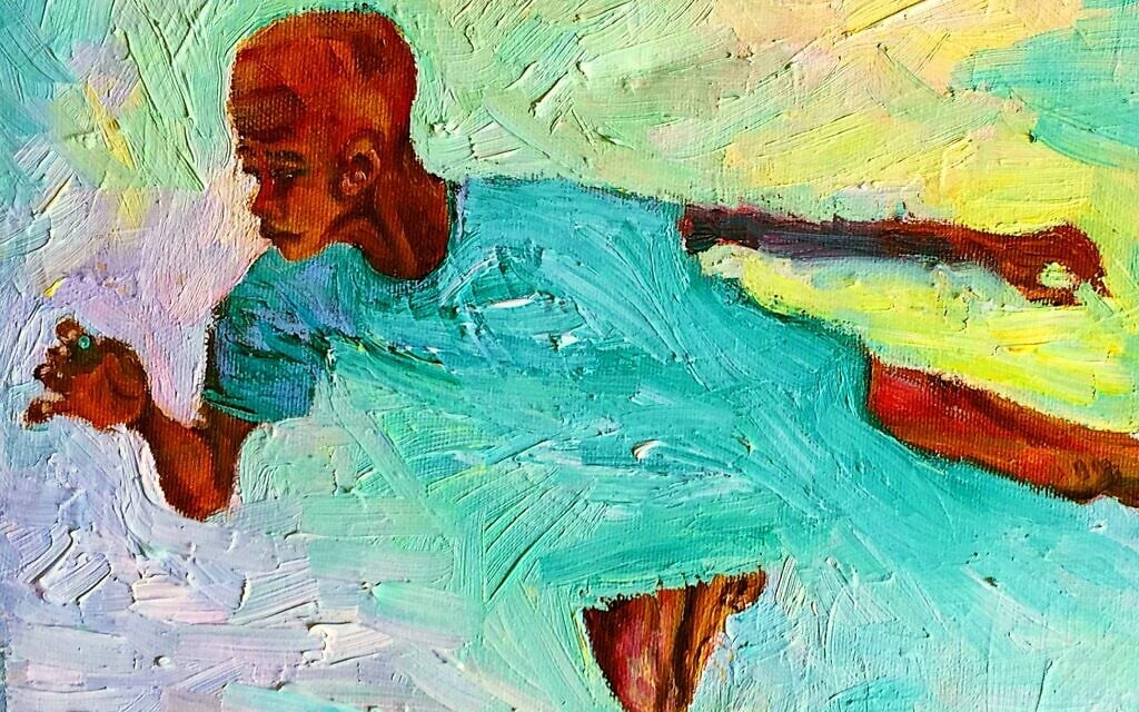 Boy in Air, ציור של הדרה לוין ארדי