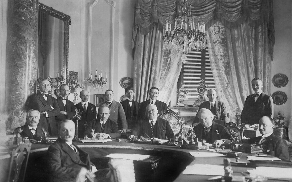 ועידת סן-רמו, 25 באפריל 1920 (צילום: Scherl/Süddeutsche Zeitung Photo via Alamy)