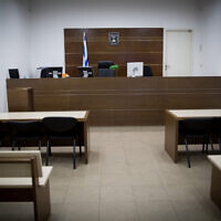 אולם בית משפט, אילוסטרציה (צילום: Nati Shohat/FLASH90)