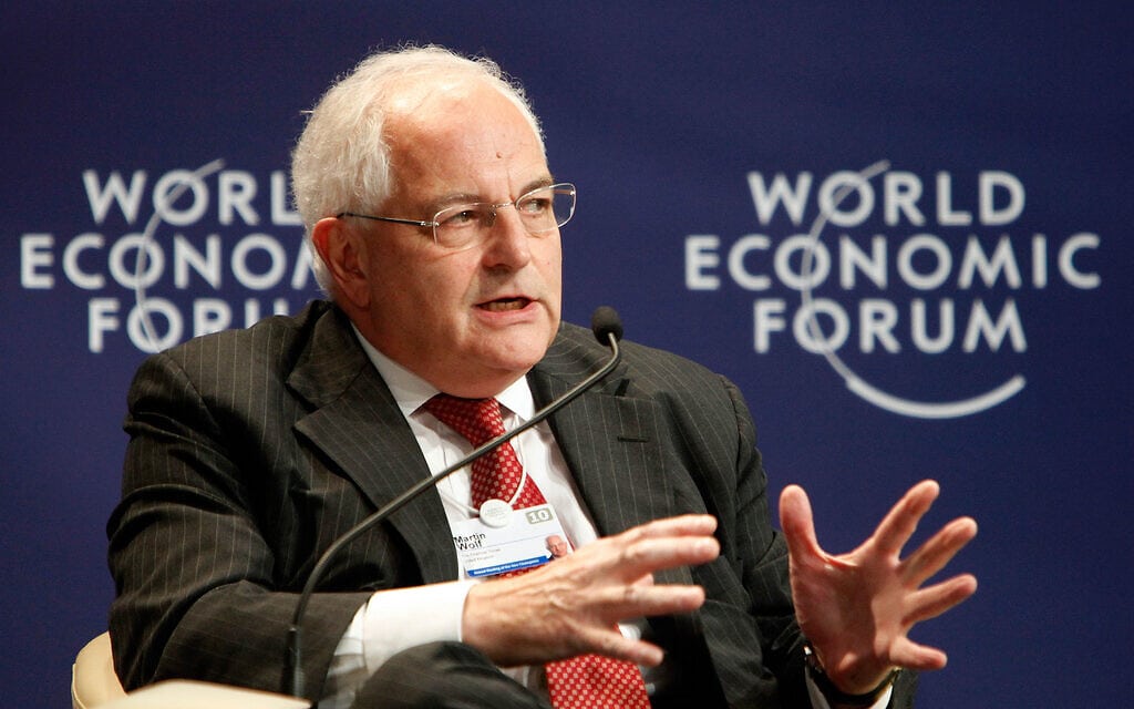 העיתונאי הכלכלי מרטין וולף בפורום הכלכלי העולמי בסין, 2010 (צילום: Qilai Shen/World Economic Forum)