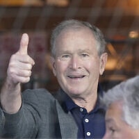 נשיא ארה״ב לשעבר ג׳ורג׳ בוש, 1 במאי 2022 (צילום: AP Photo/LM Otero)