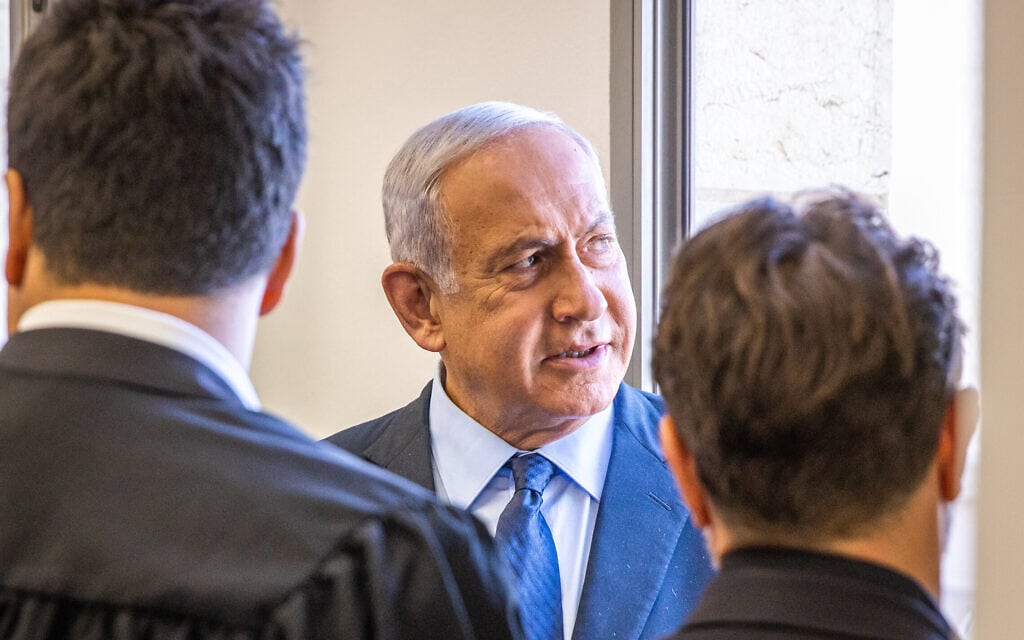 בנימין נתניהו בבית המשפט המחוזי בירושלים, 10 במאי 2022 (צילום: אורן בן חקון/פול) בנימין נתניהו בבית המשפט המחוזי בירושלים, 10 במאי 2022 (צילום: אורן בן חקון/פול)