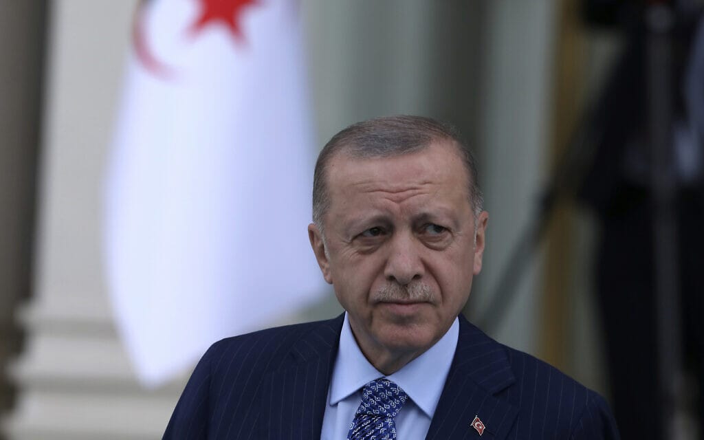 נשיא טורקיה רג&#039;פ טאיפ ארדואן (צילום: AP Photo/Burhan Ozbilici)