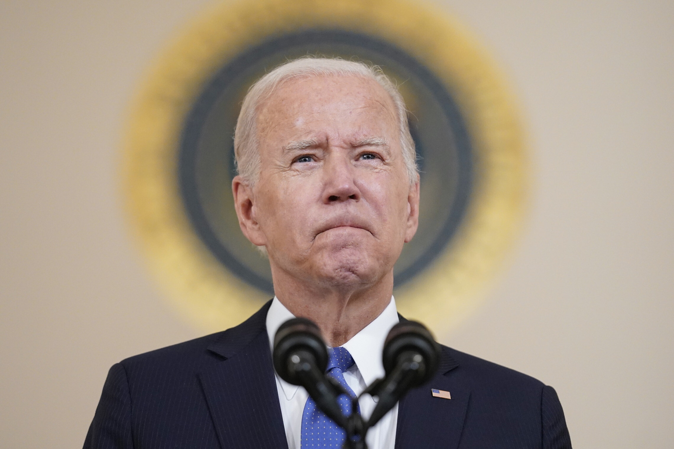 נשיא ארה&quot;ב ג&#039;ו ביידן נואם בבית הלבן על החלטת ביהמ&quot;ש העליון לבטל את הזכות להפלות, 24 ביוני 2022 (צילום: AP Photo/Andrew Harnik)