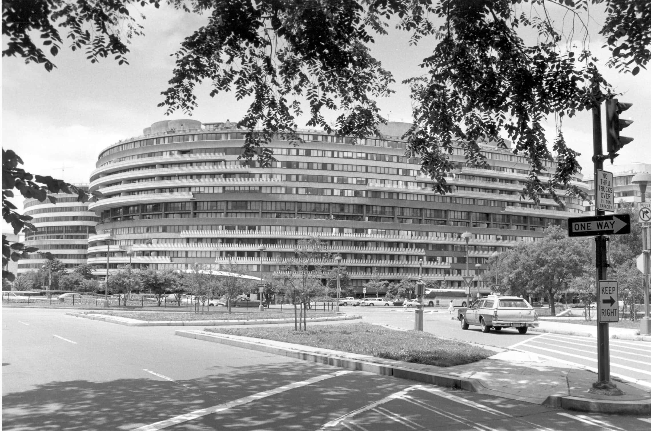 בניין ווטרגייט ב-2 בדצמבר 1971, חודשים ספורים לפני התפוצצות הפרשה הקרויה על שמו (צילום: AP Photo/Bob Daugherty)