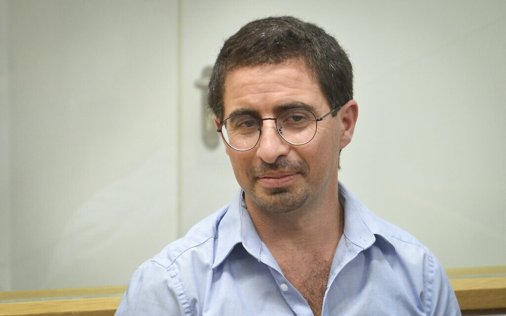 אלון קסטיאל בבית המשפט המחוזי בתל אביב, 23 ביולי 2018 (צילום: פלאש 90)