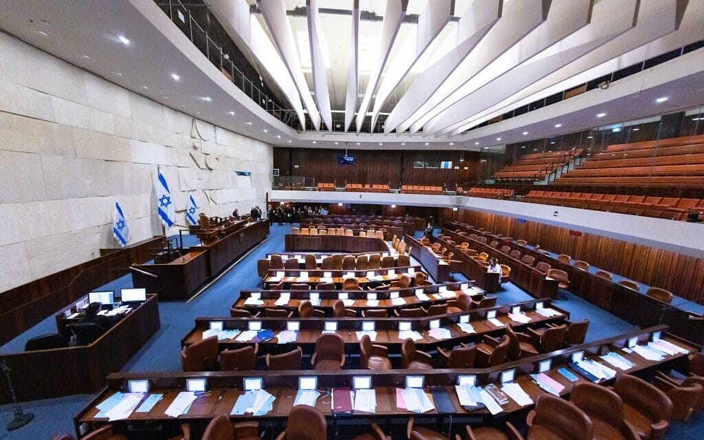 מליאת הכנסת, 27 ביוני 2022 (צילום: אוליבייה פיטוסי, פלאש 90)
