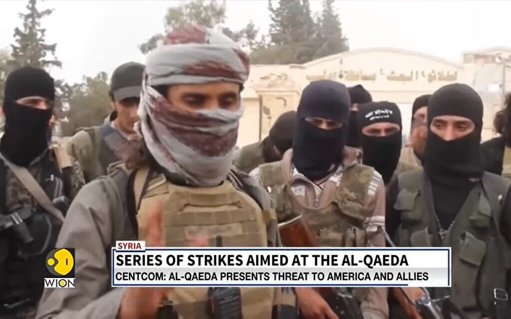 סדרת תקיפות אמריקאיות על בכירי אל קאעדה (צילום מסך מסרטון של WION)