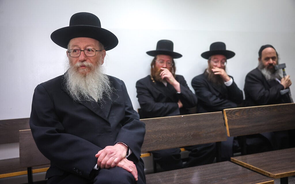 יעקב ליצמן בבית המשפט בירושלים, 8 באוגוסט 2022 (צילום: Yonatan Sindel/Flash90)