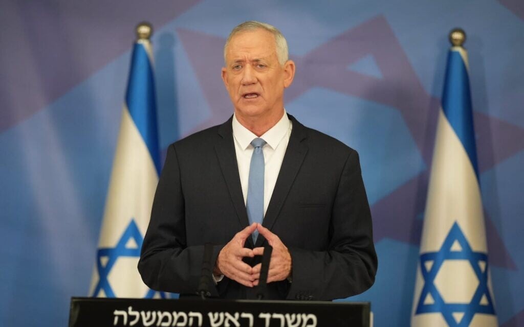שר הביטחון בני גנץ בקריה בתל אביב, 8 באוגוסט 2022 (צילום: לע״מ / אלעד מלכה) שר הביטחון בני גנץ בקריה בתל אביב, 8 באוגוסט 2022 (צילום: לע״מ / אלעד מלכה)