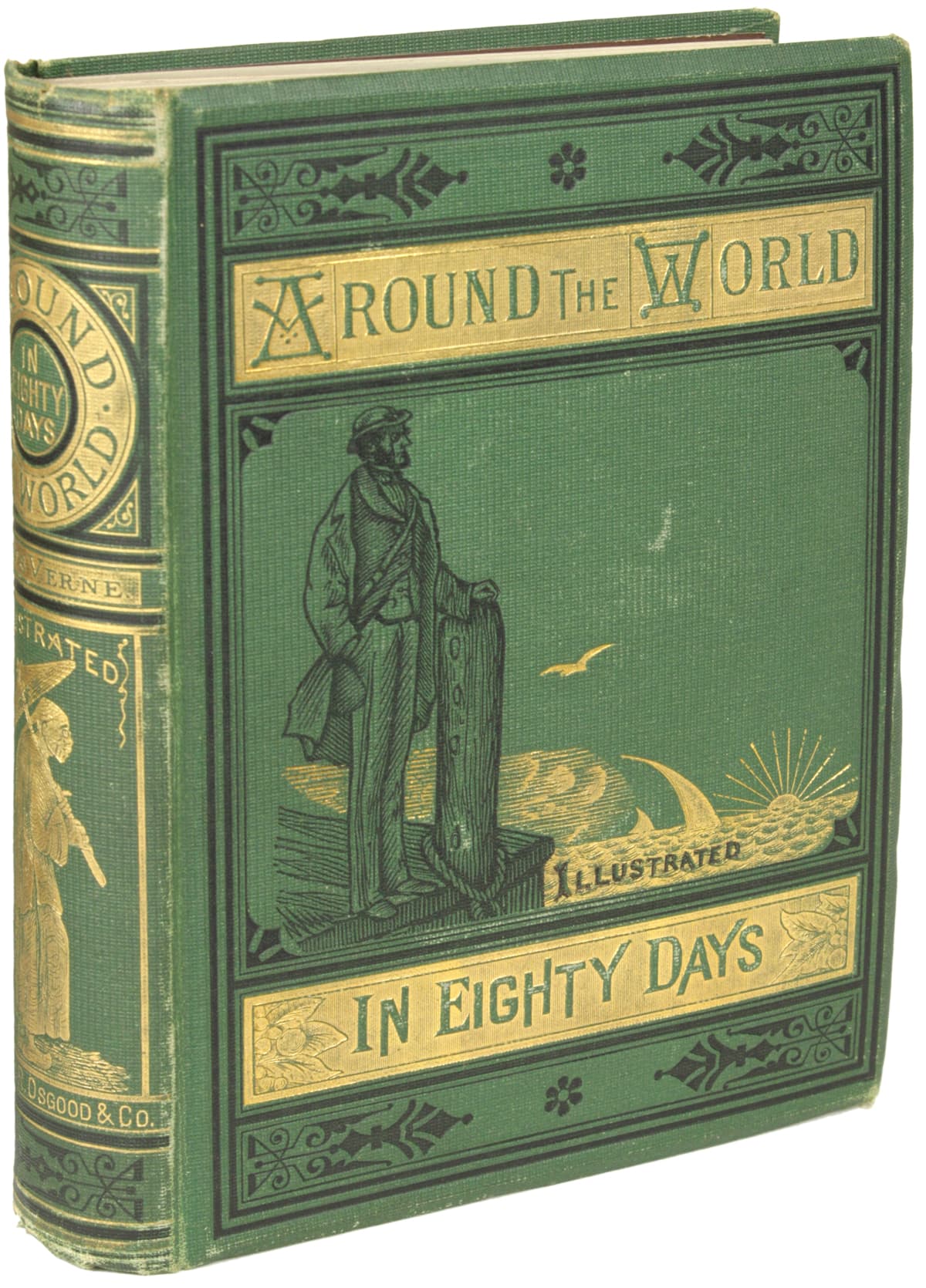 המהדורה הראשונה של &quot;מסביב לעולם ב-80 יום&quot;, ספרו של ז&#039;ול ורן