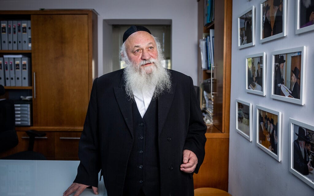 יו&#8221;ר אגודת ישראל, הרב יצחק גולדקנופף (צילום: יונתן זינדל/פלאש90)