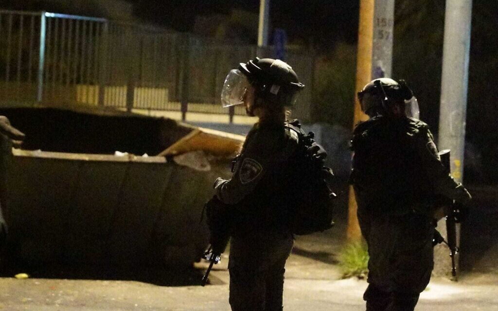 כוחות משטרה פועלים בירושלים, 13 באוקטובר 2022 (צילום: דוברות המשטרה)