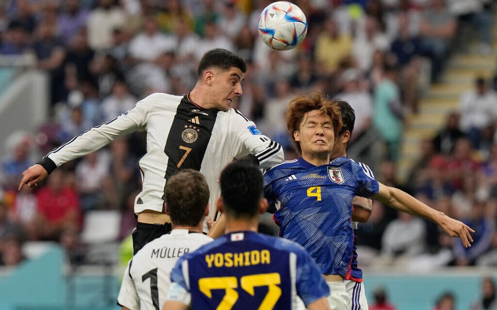 המשחק בין גרמניה ויפן במונדיאל בקטאר, 23 בנובמבר 2022 (צילום: AP Photo/Luca Bruno)