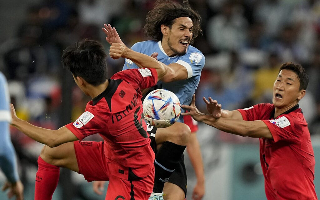 אורוגוואי נגד דרום קוראיה במונדיאל בקטאר, 24 בנובמבר 2022 (צילום: AP Photo/Martin Meissner)