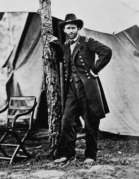 הגנרל יוליסס ס. גרנט בקולד הרבור, וירג&#039;יניה, יוני 1864 (צילום: AP Photo)