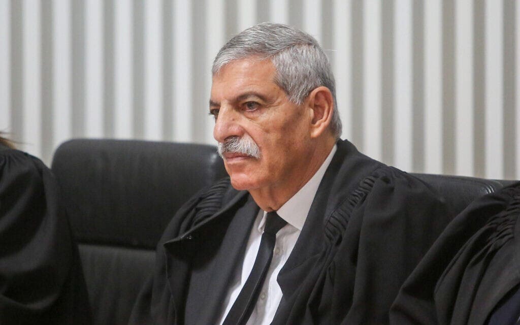 שופט בית המשפט העליון לשעבר אורי שהם בירושלים, 2 באוגוסט 2018 (צילום: Marc Israel Sellem/POOL)