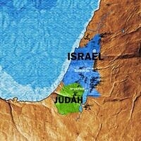 מפת ממלכות ישראל ויהודה, צילום מסך מסרטון של Epimetheus